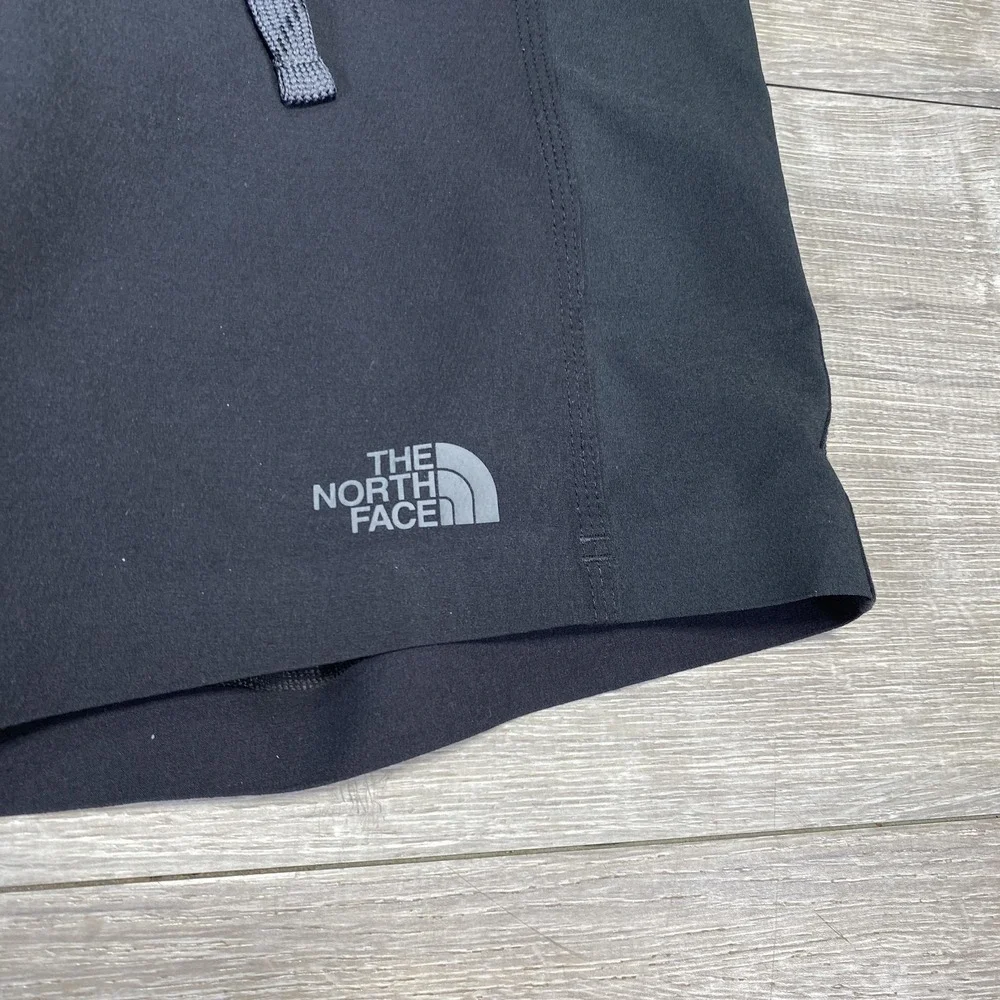 The North‎ Face Shorts Mens 28 Black Hybrid Boardshorts Drawstring Zip Pocket